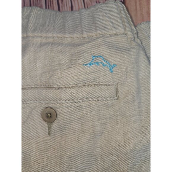 Tommy Bahama Womens Linen-Blend Capris Small Beige - Picture 6 of 8